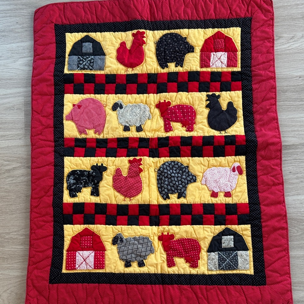 Farm Animal Patchwork Quilt